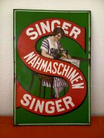 Antik Singer Emaille-Blechschild Sammlerstück Rheinland-Pfalz - Mainz Vorschau