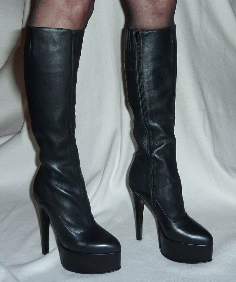 Leder Stiefel 16 cm HIGH End 5cm PLATEAU HEELS BOOTS ITALY 39 in Wiesbaden  - Mainz-Kastel | eBay Kleinanzeigen ist jetzt Kleinanzeigen