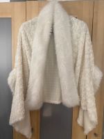 Tequini Mantel Jacke Faux Fur weiß offene Jacke weich One Size München - Au-Haidhausen Vorschau