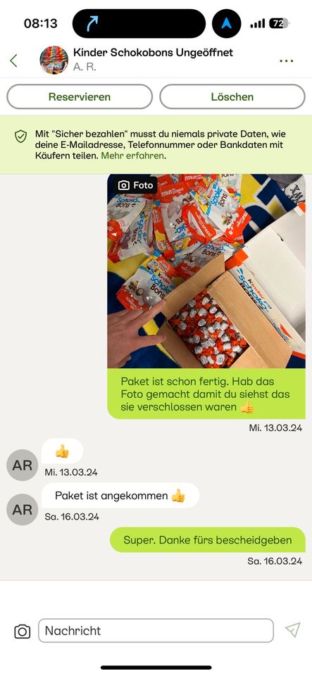 Kinder Schokobons Ungeöffnet in Kiel