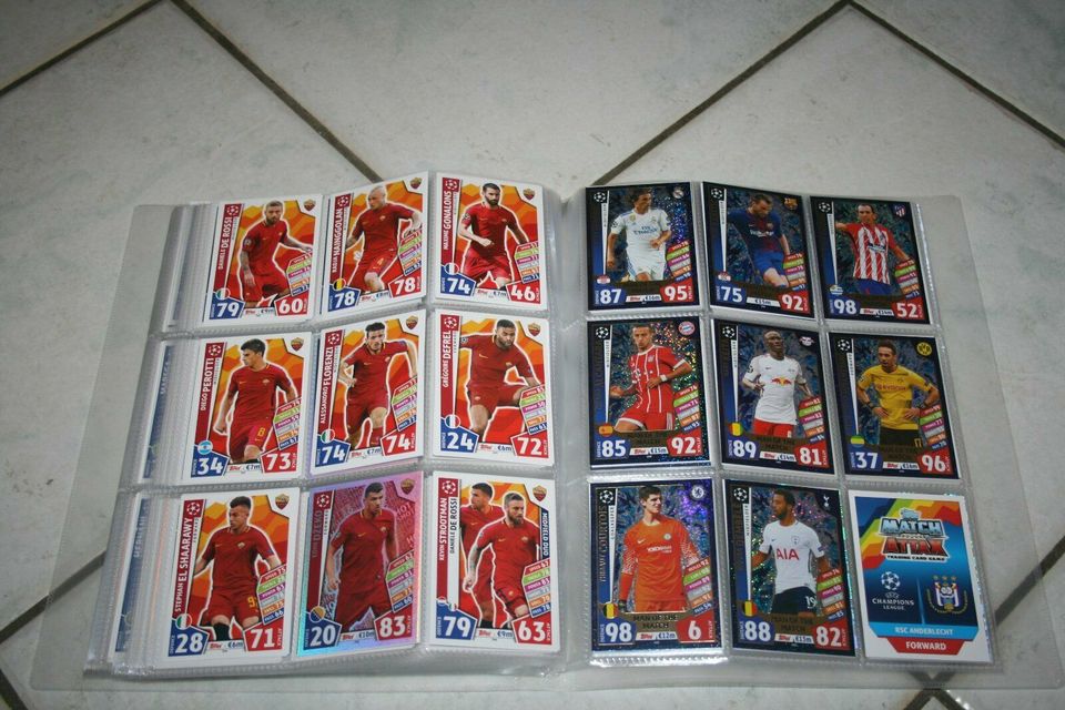 Match Attax Champions League 2017/2018 Sammelmappe komplett in Romrod