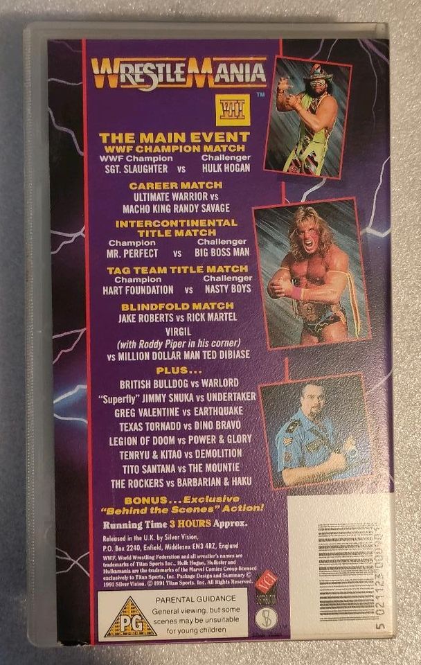 WWF VHS Wrestlemania - WWE Wrestling Video Kassetten in Schwarzenberg (Erzgebirge)