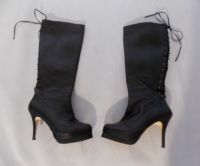 ASHLEY BROOKE Damen Disigner High Heel Stiefel Schnüre Gr. 37 Hessen - Herleshausen Vorschau