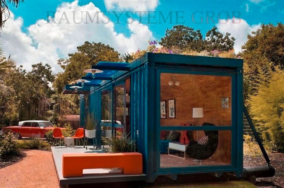 Gartencontainer verfügbar - Leben im Grünen - Für spezielle Anforderungen bieten wir maßgeschneiderte Containerlösungen! - Tiny House kaufen - Tiny House bauen lassen - Containerwohnung Wohncontainer in Saarbrücken