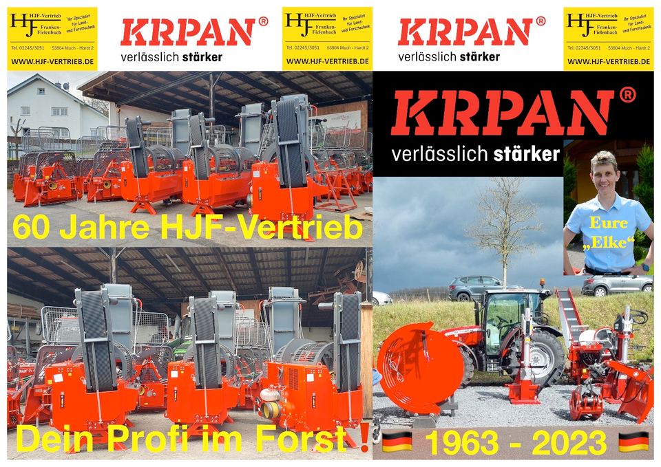 ⚠️ Krpan® CS 4218 H, Sägespaltautomat, Brennholzautomat in Much