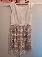 Kleid von Apart Gr. 44 weiß-rosé mit Spitze Niedersachsen - Sarstedt Vorschau