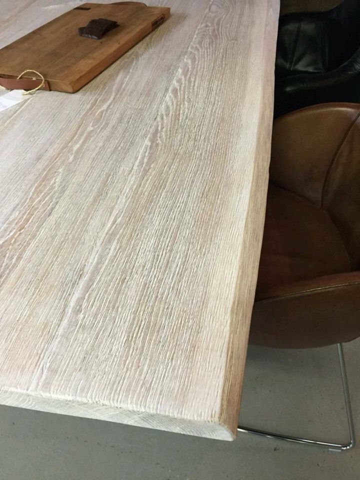 Tischplatte Holz massiv echter Baumstamm Ess-Tisch Tafel WOODZS in Essen