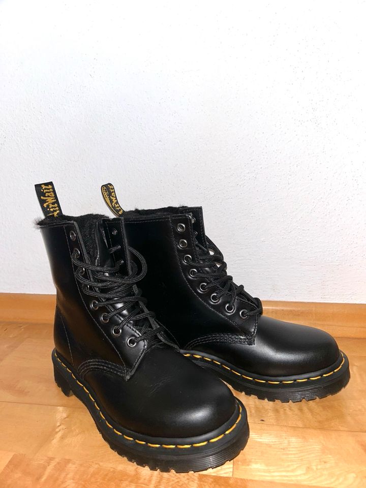 Dr. Martens Stiefel schwarz, gefüttert, Winter, Leder in Windsbach