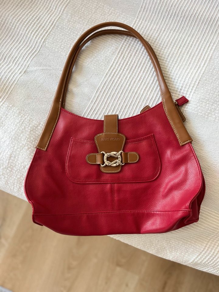 Neue rote Marc Picard Handtasche in Sinzheim