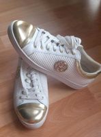 Guess Sneaker weiß gold Gr. 39 Sachsen-Anhalt - Kabelsketal Vorschau