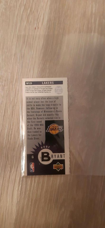 NBA Card Kobe Bryant upper-deck 1996-97 in Freiburg im Breisgau