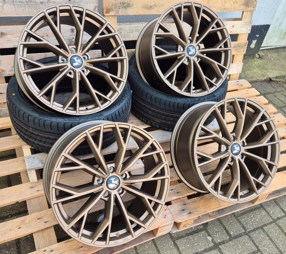 19 Zoll Felgen 8,5x19 5x112 ET 45 für VW Golf 5 6 7 8 GTI GTD Golf R Variant Golf Plus Sportsvan ID4. Tiguan 5N Phaeton T-Roc A1 VW EOS 1F Passat 3C in Dorsten