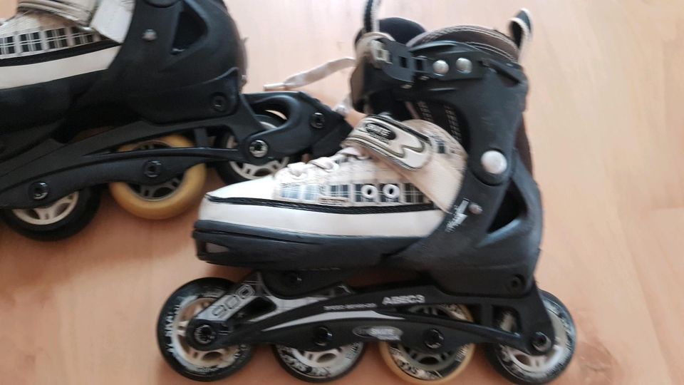 Inlineskates Gr. 33-36 ❤KINDER❤ schwarz/weiß ☆Hy Skate☆ in Bad Kreuznach