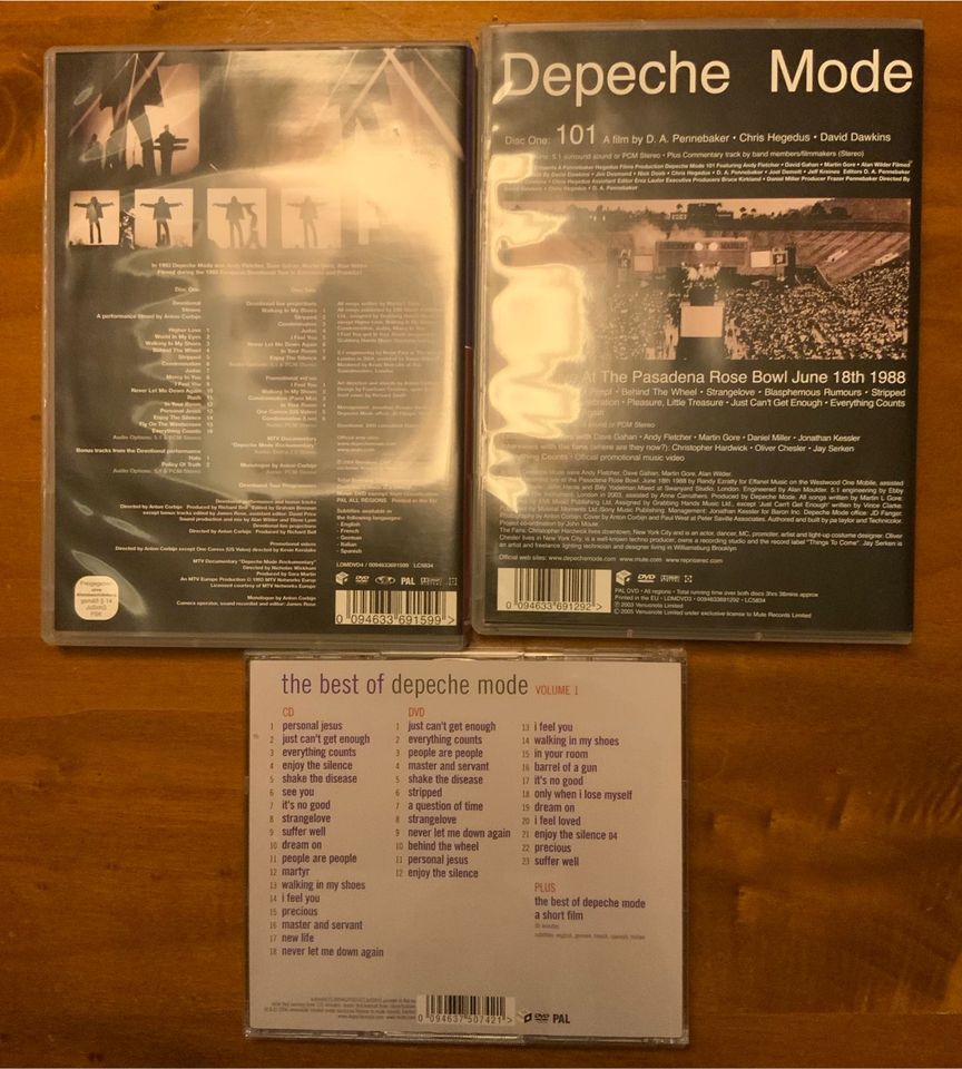 Konvolut Depeche Mode DVD und CD in Mönchengladbach