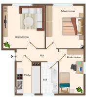 Renovierte 3-Raum-Wohnung im Hochparterre! Sachsen - Zwickau Vorschau