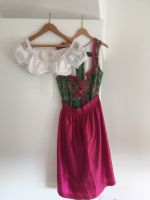 Dirndl grün mit pinkfarbener Schürze. Baden-Württemberg - Aldingen Vorschau