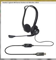 Logitech Headset 960, Stereo-Headset mit Mikrofon USB | unbenutzt Bochum - Bochum-Ost Vorschau