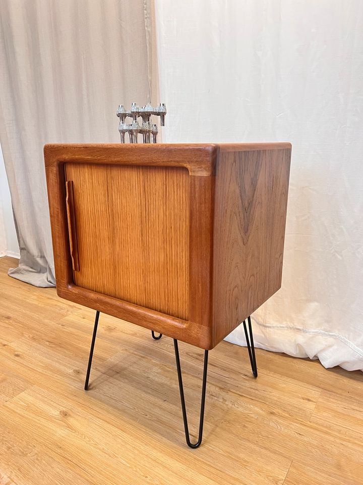 Teak Kommode Dänisch Vintage Sideboard Mid Century Cube 70er in Hamburg