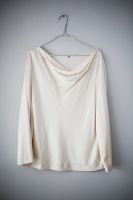 United Colors of Benetton Bluse Shirt 38 M Creme Wasserfallaussch Wandsbek - Hamburg Jenfeld Vorschau