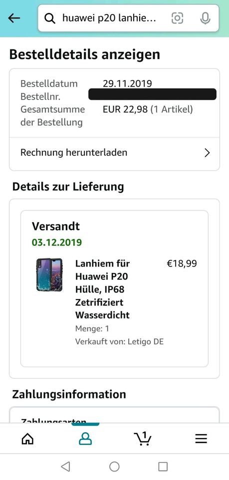 Huawei P20 Case / Hülle in Nürnberg (Mittelfr)