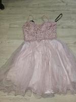 Laona Kleid Hochzeit Abiball rosa Glitzer Perlen 34 xs Hessen - Künzell Vorschau