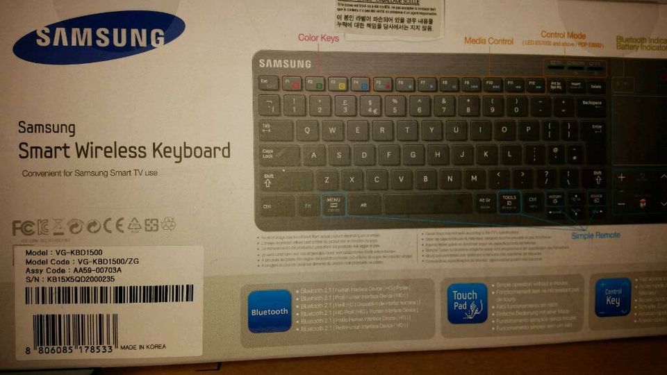 Kabelloses Samsung Keyboard zu verkaufen.Funktion einwandfrei. in Köln