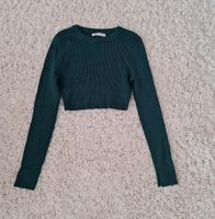 Crop Langarmshirt  Pull &  Bear Gr M Dunkelgrün Wuppertal - Oberbarmen Vorschau