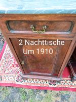 2 NACHTTISCHE NACHTSCHRÄNKE 1910 JUGENDSTIL ANTIK KLEIN NUßBAUM 7 Mecklenburg-Strelitz - Landkreis - Neustrelitz Vorschau