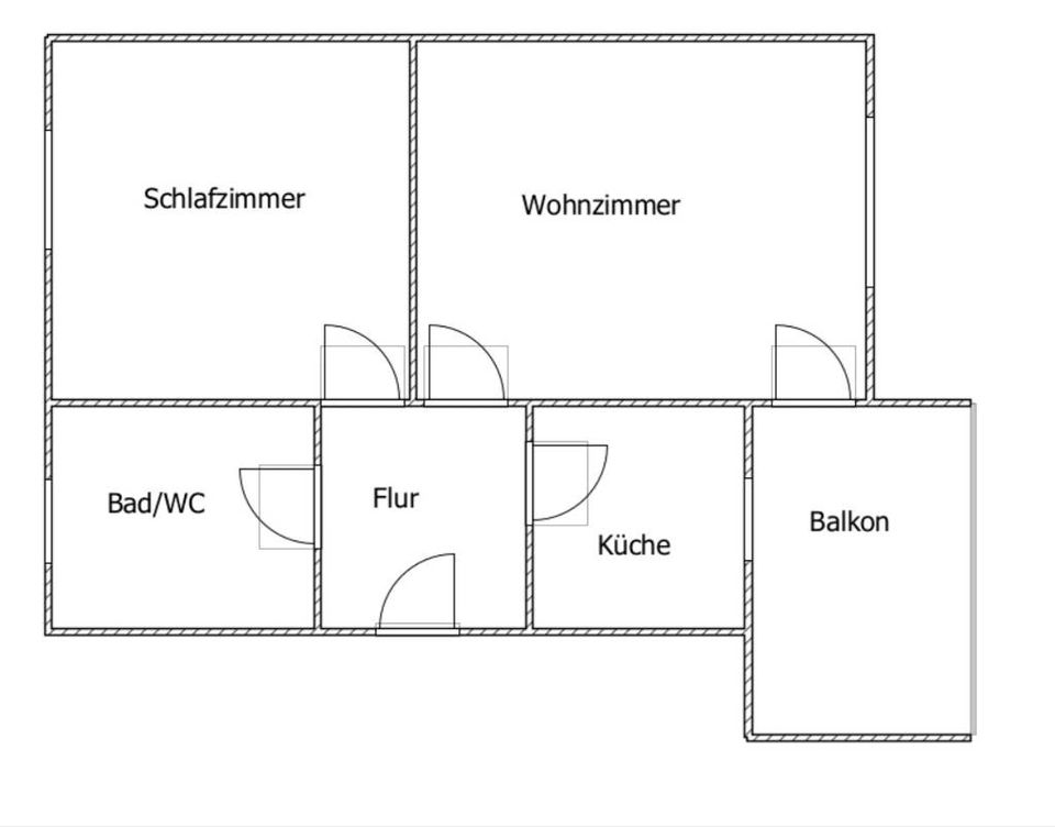 Helle 2-Raum-Wohnung in Osterburg ab 01.08.2024 zu vermieten in Osterburg