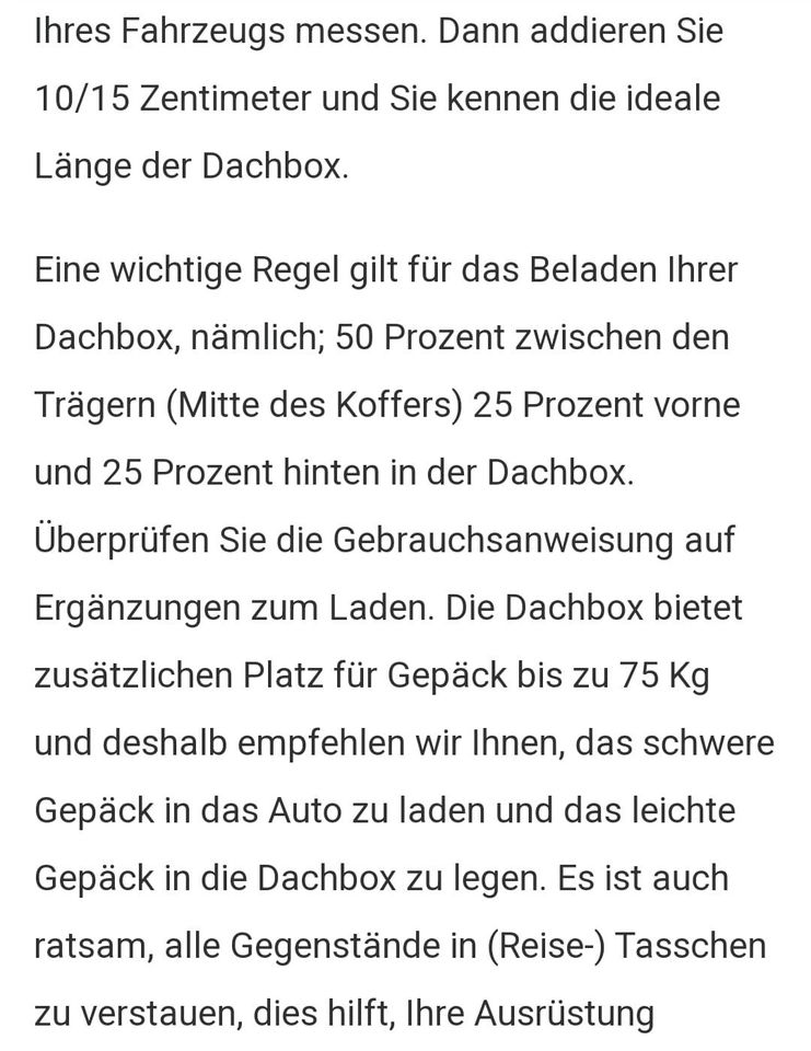 Dachbox 400l NEU in Burg (Spreewald)