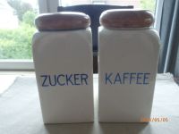 2 alte Keramik Vorratsdosen Kaffee & Zucker, Vintage Nordrhein-Westfalen - Freudenberg Vorschau