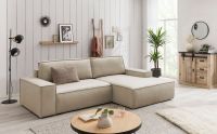 Ecksofa Couch mit Bettfunktion Samtvelours Beige UVP 2439 - 5412 Nordrhein-Westfalen - Bad Driburg Vorschau