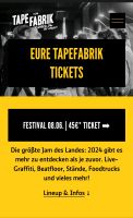 Tapefabrik 2024 Samstag Festivalticket Wiesbaden Hessen - Wiesbaden Vorschau