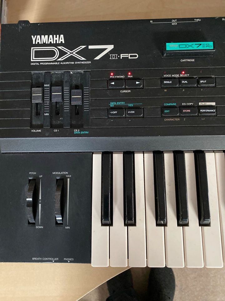 Yamaha DX7 II - FD + Case, Cartridge, Floppy, Editor, Manual in Dachau