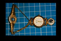 Brosche Uhr Vintage 80er Goldfarben Modeschmuck Dortmund - Innenstadt-Ost Vorschau