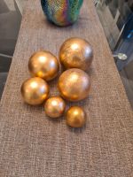 Keramik Kugeln gold 6er Set guter Zweck Dekoration Niedersachsen - Bremervörde Vorschau