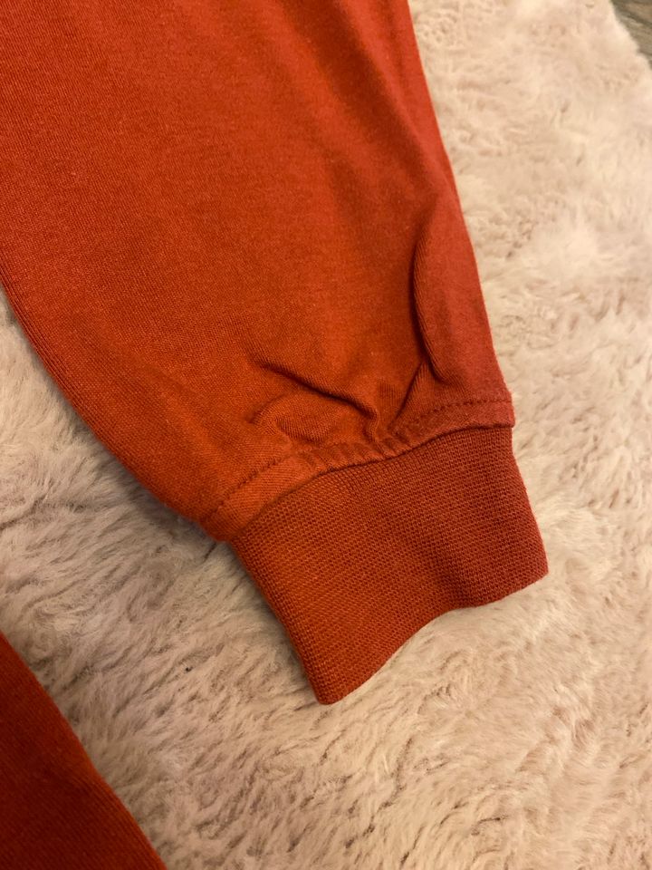 Herren Sweatshirt Pullover V-Ausschnitt orange/rostfarben Gr. M in Nörvenich