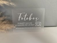 Acrylschild Fotobox Wedding Sign leihen zu verkaufen Schleswig-Holstein - Lübeck Vorschau