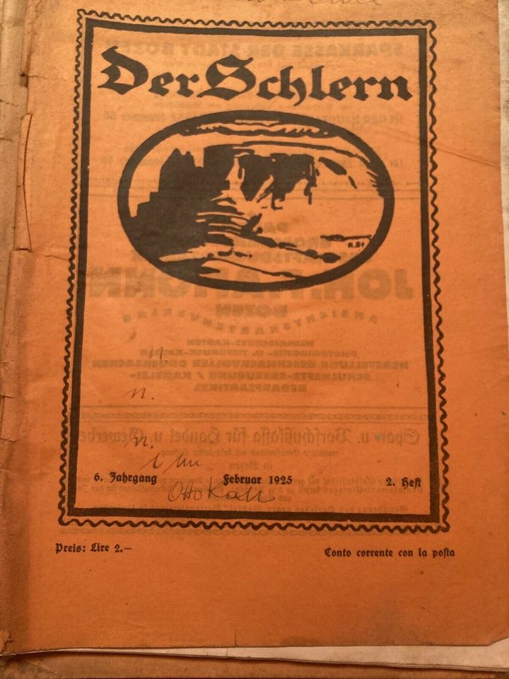 Der Schlern Magazin 1923-1929 in Arzberg