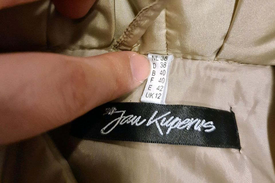 Damen Übergangsjacke Jan Kuperus Gr. 38 gold besch in Spelle