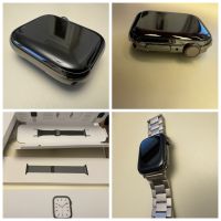 iWatch Series 7 Graphit Edelstahl mit unbenutztem Milanese Armb.. Nordrhein-Westfalen - Burbach Vorschau