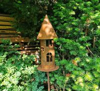 Edelrost Vogelhaus Gartenstab 155cm Bayern - Bruckberg bei Landshut Vorschau