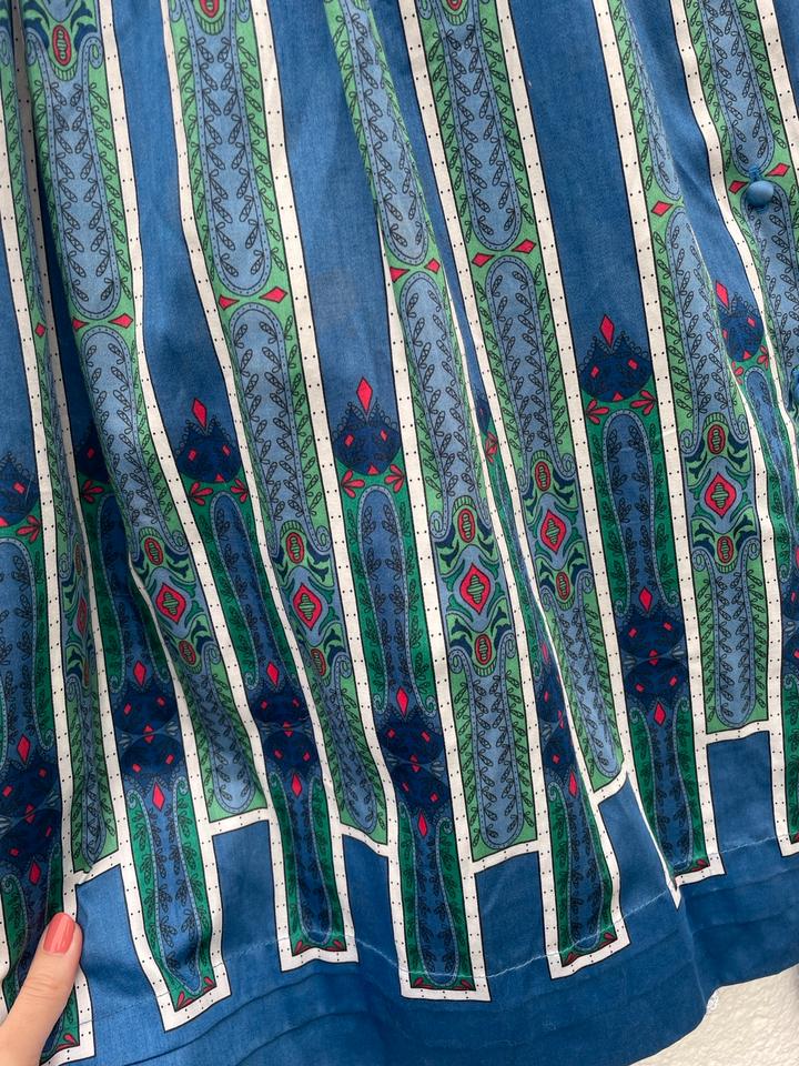 Perry Trachten Landhaus Vintage Dirndl Rock Gr. 44 blau weiß in Köln
