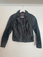 Damen Lederjacke schwarz im Biker-Stil (Gr. 36) Bayern - Würzburg Vorschau