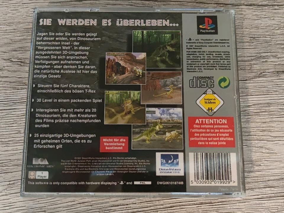 Vergessene Welt Jurassic Park Playstation 1 in Suhl