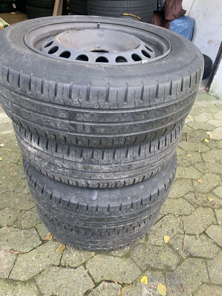 Continental Sommer Reifen mit Felgen 185/65/R15, 2014, 4x100, 6mm in Hannover