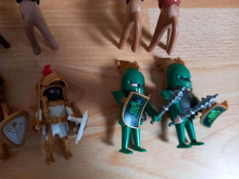 Playmobil 12 verschiedene  Ritter mit Pferden in Gladenbach