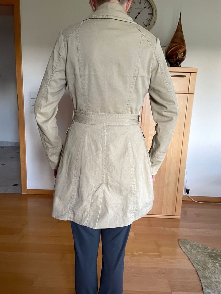 Damen Trenchcoat Mantel H&M beige Größe 38 in Hohenau