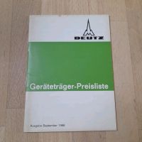 Deutz Unisuper Geräteträger Prospekte Gesucht Hessen - Spangenberg Vorschau