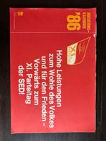 Agitationskalender 1986 11 Parteitag SED DDR Plakate NVA Propagan Sachsen-Anhalt - Bad Kösen Vorschau